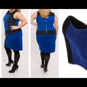 Sandra Darren Colorblock Dress